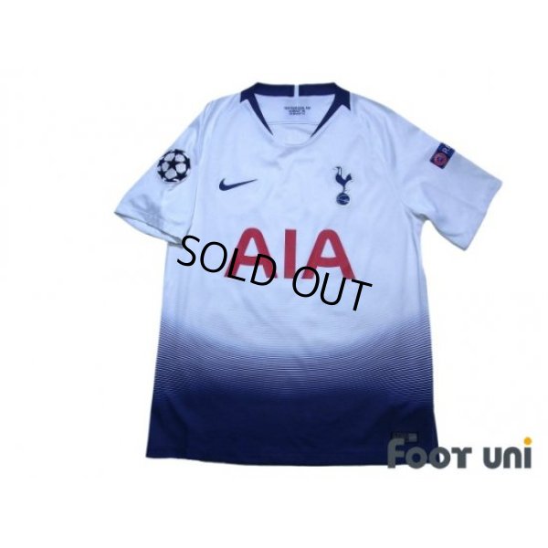 Photo1: Tottenham Hotspur 2018-2019 Home Shirt #10 Harry Kane Champions League Patch/Badge