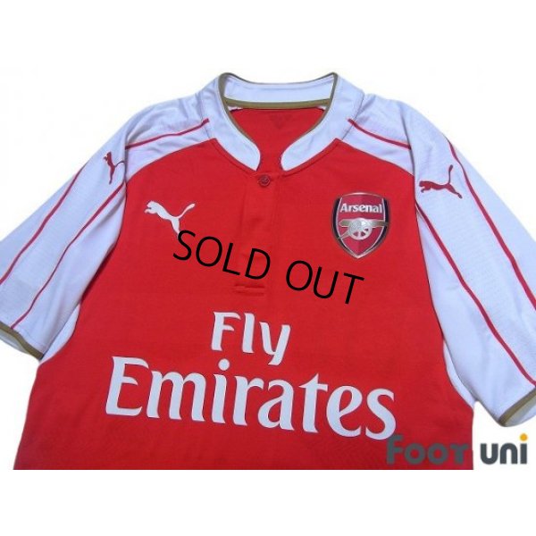 Photo3: Arsenal 2015-2016 Home Authentic Shirt #11 Özil