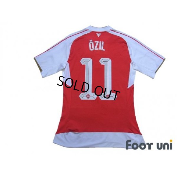 Photo2: Arsenal 2015-2016 Home Authentic Shirt #11 Özil