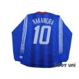 Photo2: Japan 2004 Home Long Sleeve Shirt #10 Shunsuke Nakamura w/tags (2)