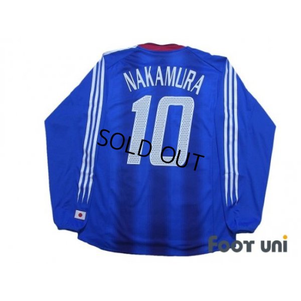 Photo2: Japan 2004 Home Long Sleeve Shirt #10 Shunsuke Nakamura w/tags