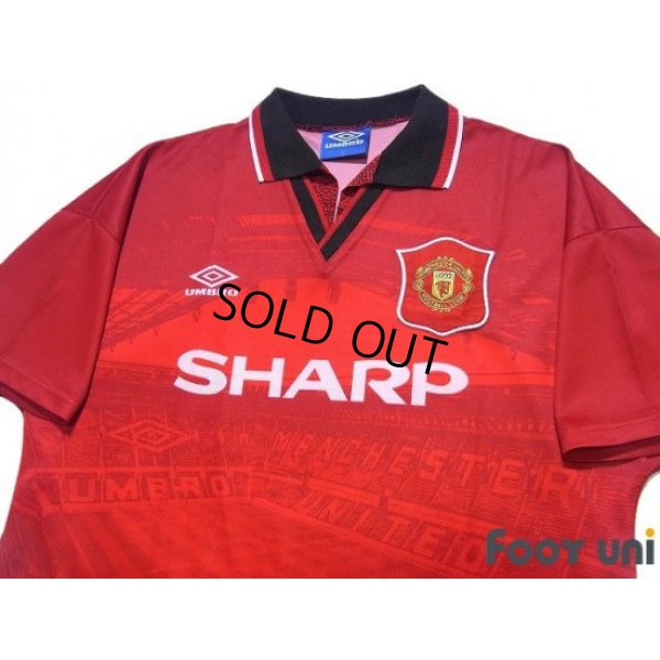 Photo3: Manchester United 1994-1996 Home Shirt