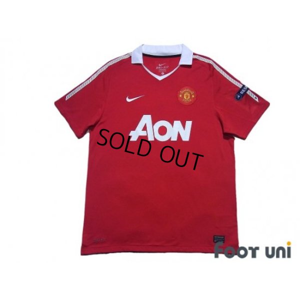 Photo1: Manchester United 2010-2011 Home Shirt #14 Chicharito Respect Patch/Badge