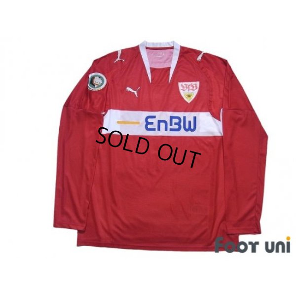 Photo1: VfB Stuttgart 2007-2008 Away Long Sleeve Shirt #33 Mario Gomez