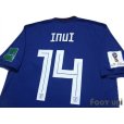 Photo4: Japan 2018 Home Authentic Shirt #14 Takashi Inui FIFA World Cup Russia 2018 Patch/Badge