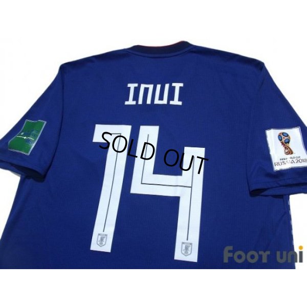 Photo4: Japan 2018 Home Authentic Shirt #14 Takashi Inui FIFA World Cup Russia 2018 Patch/Badge
