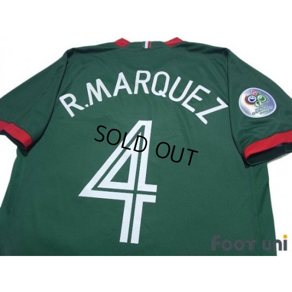 Photo4: Mexico 2006 Home Shirt #4 Rafael Marquez FIFA World Cup 2006 Germany Patch/Badge