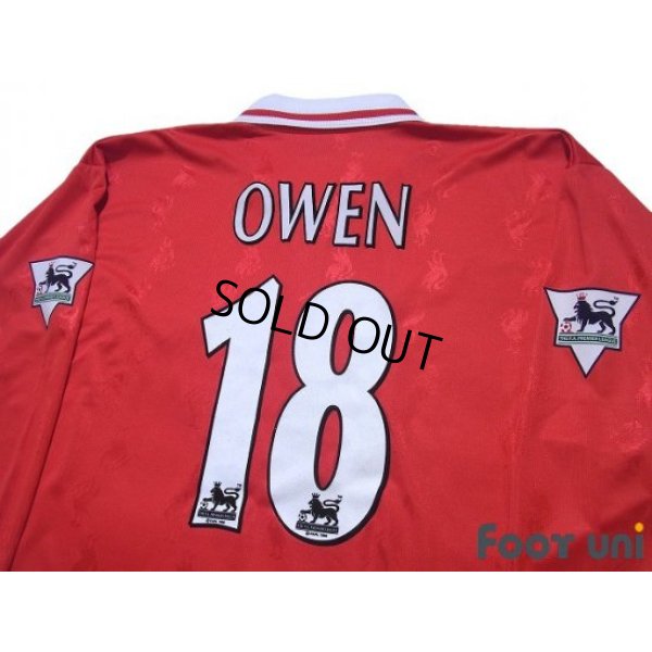 Photo4: Liverpool 1996-1998 Home Long Sleeve Shirt #18 Owen The F.A. Premier League Patch/Badge