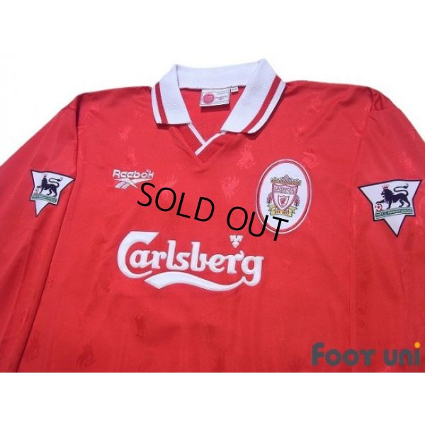 Photo3: Liverpool 1996-1998 Home Long Sleeve Shirt #18 Owen The F.A. Premier League Patch/Badge