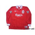 Photo1: Liverpool 1996-1998 Home Long Sleeve Shirt #18 Owen The F.A. Premier League Patch/Badge (1)