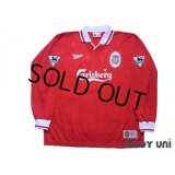Liverpool 1996-1998 Home Long Sleeve Shirt #18 Owen The F.A. Premier League Patch/Badge