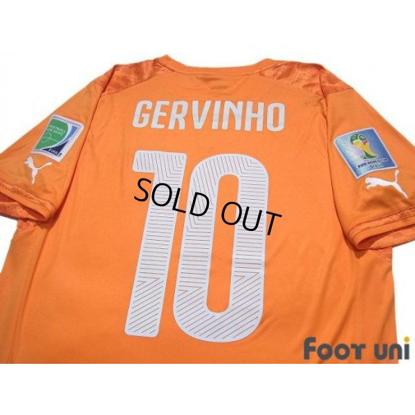 Photo4: Cote d'Ivoire 2014 Home Shirt #10 Gervinho FIFA World Cup 2014 Brazil Patch/Badge w/tags