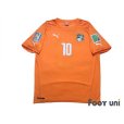 Photo1: Cote d'Ivoire 2014 Home Shirt #10 Gervinho FIFA World Cup 2014 Brazil Patch/Badge w/tags (1)