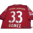 Photo4: Bayern Munchen 2011-2013 Home Shirt #33 Mario Gomez w/tags (4)