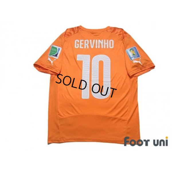 Photo2: Cote d'Ivoire 2014 Home Shirt #10 Gervinho FIFA World Cup 2014 Brazil Patch/Badge w/tags