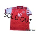 Denmark Euro 1996 Home Shirt #10 Michael Laudrup