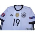 Photo3: Germany Euro 2016 Home Shirts and shorts Set #19 Mario Gotze UEFA Euro 2016 Patch/Badge