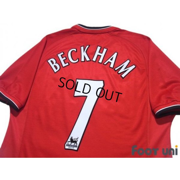 Photo4: Manchester United 2000-2002 Home Shirt #7 Beckham