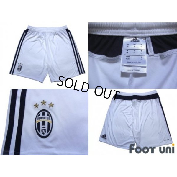 Photo8: Juventus 2015-2016 Home Shirts and shorts Set #8 Marchisio Scudetto Patch/Badge