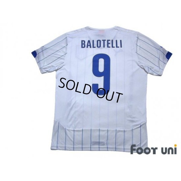 Photo2: Italy 2014 Away Shirt #9 Mario Balotelli w/tags
