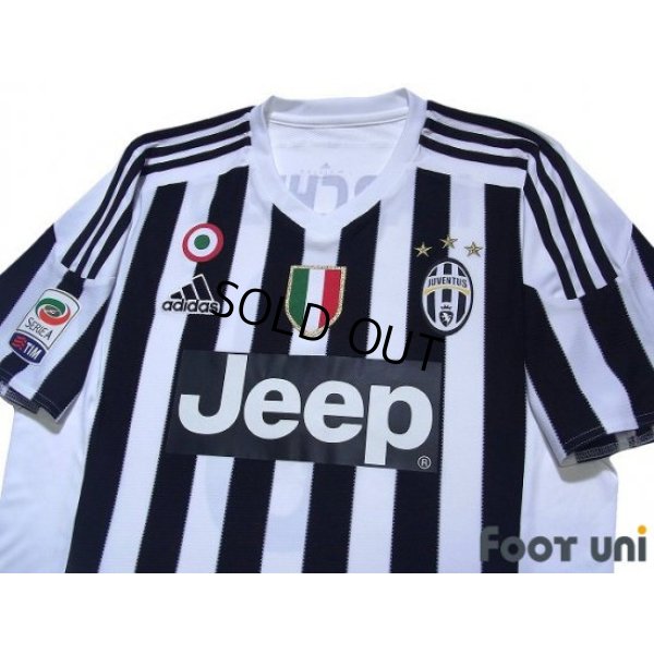 Photo3: Juventus 2015-2016 Home Shirts and shorts Set #8 Marchisio Scudetto Patch/Badge