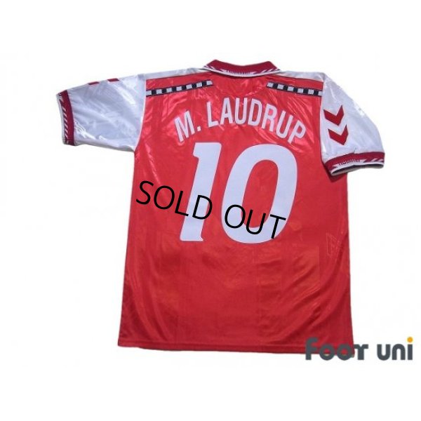 Photo2: Denmark Euro 1996 Home Shirt #10 Michael Laudrup