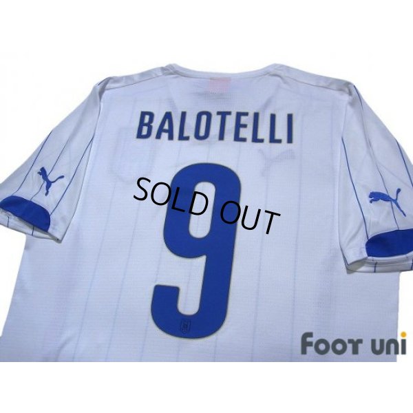 Photo4: Italy 2014 Away Shirt #9 Mario Balotelli w/tags