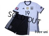 Germany Euro 2016 Home Shirts and shorts Set #19 Mario Gotze UEFA Euro 2016 Patch/Badge