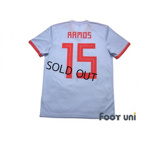 Photo2: Spain 2018 Away Shirt #15 Sergio Ramos