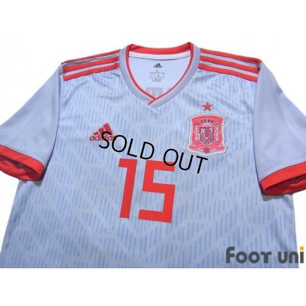 Photo3: Spain 2018 Away Shirt #15 Sergio Ramos