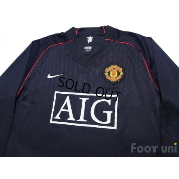 Photo3: Manchester United 2007-2008 Away Long Sleeve Shirt