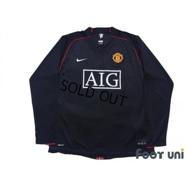 Photo1: Manchester United 2007-2008 Away Long Sleeve Shirt