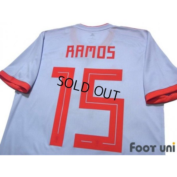Photo4: Spain 2018 Away Shirt #15 Sergio Ramos