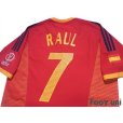 Photo4: Spain 2002 Home Shirt #7 Raul 2002 FIFA World Cup Korea Japan Patch/Badge