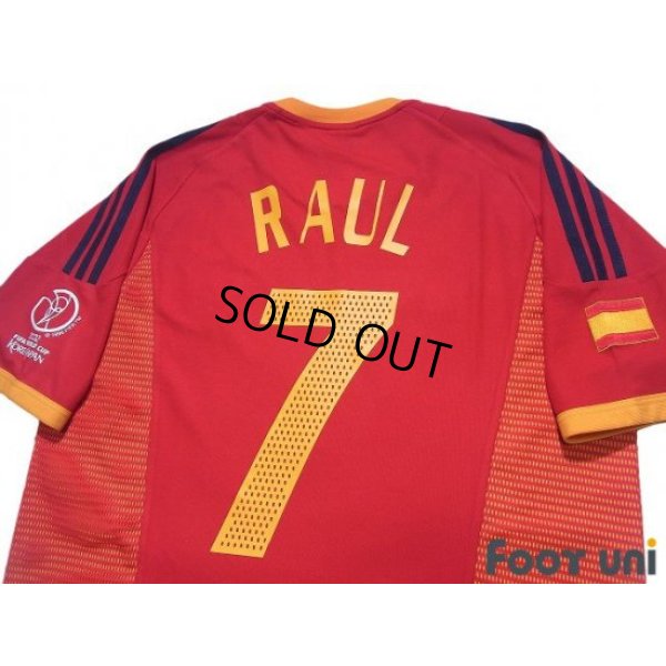 Photo4: Spain 2002 Home Shirt #7 Raul 2002 FIFA World Cup Korea Japan Patch/Badge