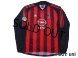 AC Milan 2002-2003 Home Long Sleeve Shirt #10 Rui Costa Lega Calcio Patch/Badge