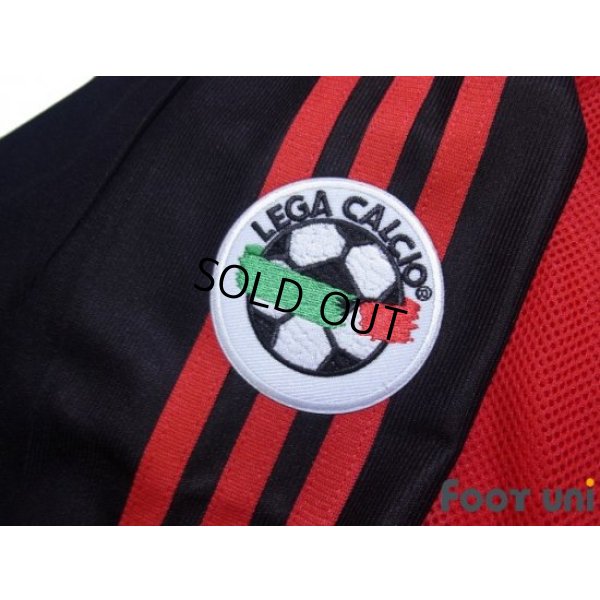Photo6: AC Milan 2002-2003 Home Long Sleeve Shirt #10 Rui Costa Lega Calcio Patch/Badge