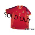Spain 2002 Home Shirt #7 Raul 2002 FIFA World Cup Korea Japan Patch/Badge