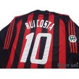 Photo4: AC Milan 2002-2003 Home Long Sleeve Shirt #10 Rui Costa Lega Calcio Patch/Badge