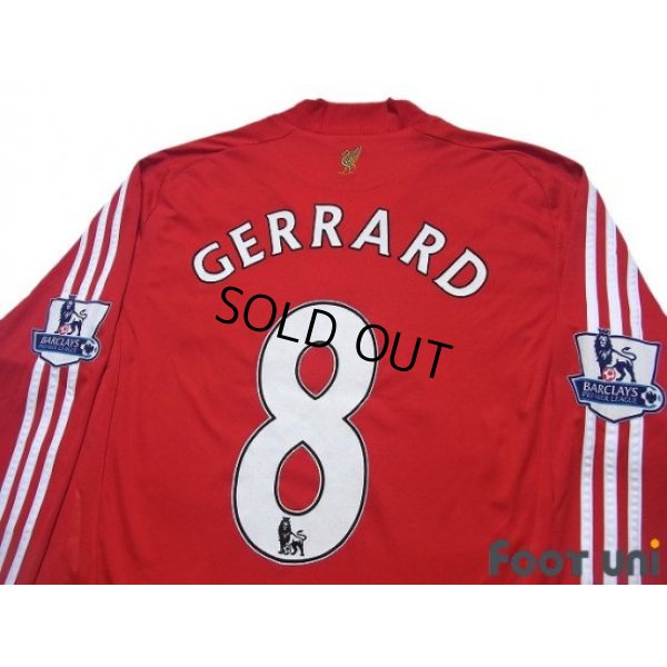 Photo4: Liverpool 2008-2010 Home Long Sleeve Shirt #8 Gerrard BARCLAYS PREMIER LEAGUE Patch/Badge