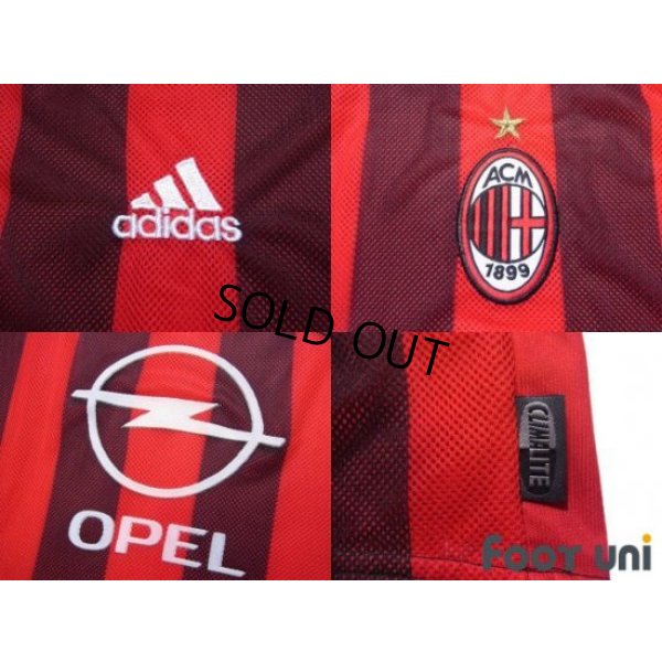 Photo7: AC Milan 2002-2003 Home Long Sleeve Shirt #10 Rui Costa Lega Calcio Patch/Badge