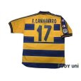 Photo2: Parma 2000-2001 Home Shirt #17 Fabio Cannavaro Lega Calcio Patch/Badge (2)