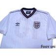 Photo3: England 1986 Home Reprint Shirt #10