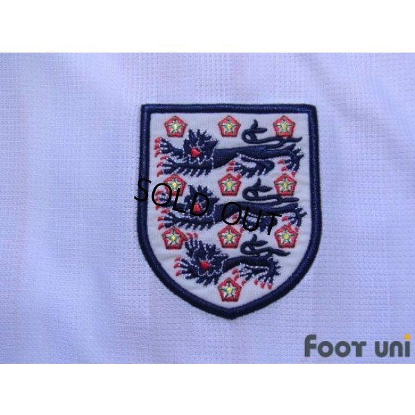 Photo6: England 1986 Home Reprint Shirt #10