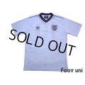 England 1986 Home Reprint Shirt #10