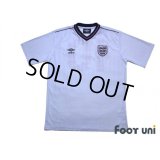 England 1986 Home Reprint Shirt #10