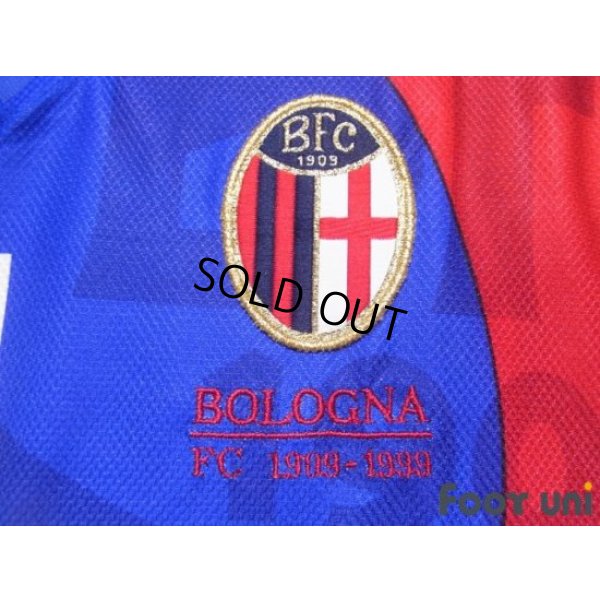 Photo6: Bologna 1999-2000 Home Long Sleeve Shirt #10 Signori 90th Anniversary Embroidery