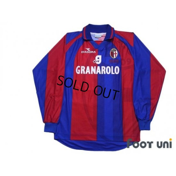 Photo1: Bologna 1999-2000 Home Long Sleeve Shirt #10 Signori 90th Anniversary Embroidery