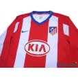 Photo3: Atletico Madrid 2007-2008 Home Authentic Long Sleeve Shirt