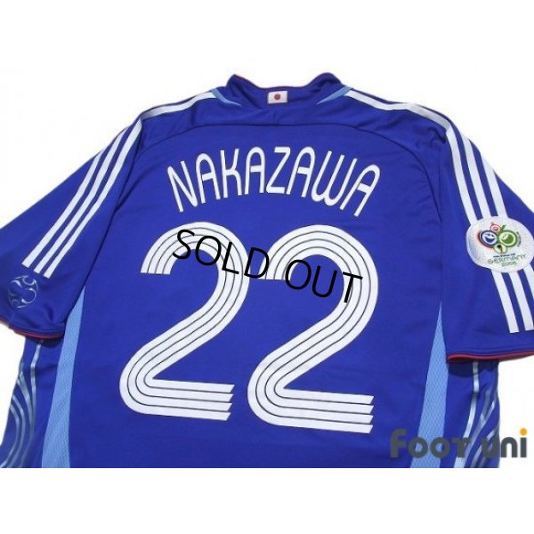 Photo4: Japan 2006 Home Authentic Shirt #22 Yuji Nakazawa FIFA World Cup 2006 Germany Patch/Badge